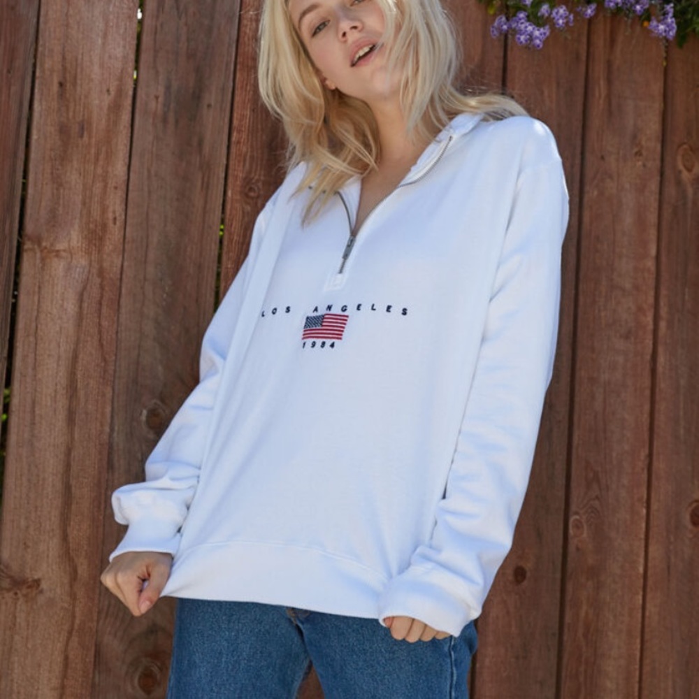 American Flag Pacsun Quarter Zip